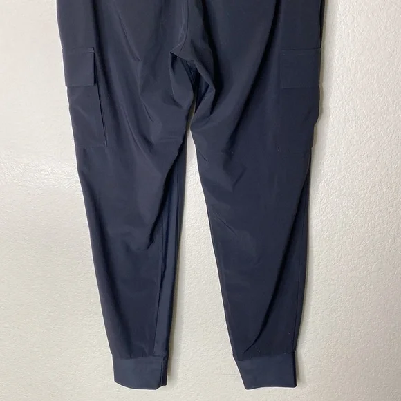 Athleta cargo joggers women’s black pants drawstring pockets VGUC - Picture 6 of 8